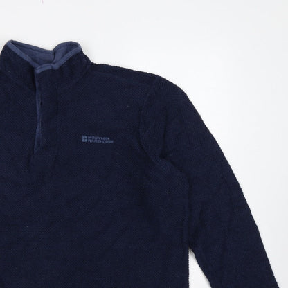 Mountain Warehouse Men’s Blue XL 1/4 Zip Fleece Sweatshirt