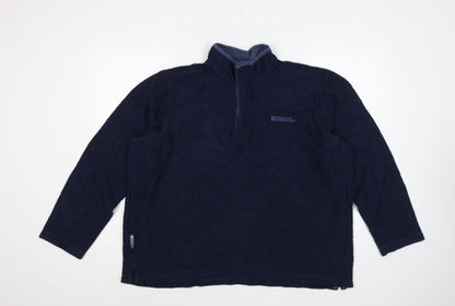 Mountain Warehouse Men’s Blue XL 1/4 Zip Fleece Sweatshirt