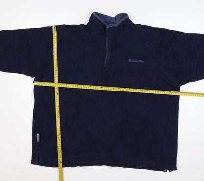 Mountain Warehouse Men’s Blue XL 1/4 Zip Fleece Sweatshirt