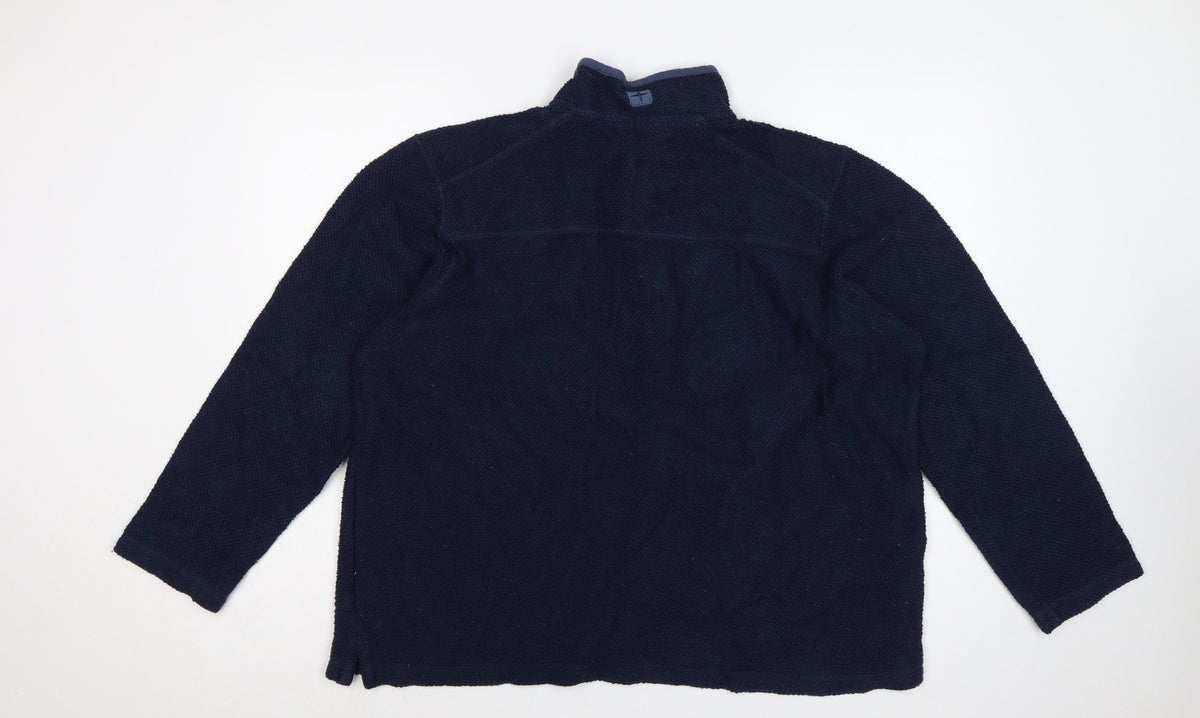 Mountain Warehouse Men’s Blue XL 1/4 Zip Fleece Sweatshirt