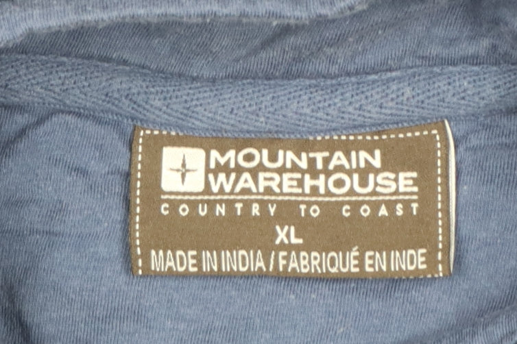Mountain Warehouse Men’s Blue XL 1/4 Zip Fleece Sweatshirt
