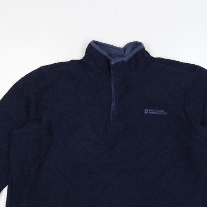 Mountain Warehouse Men’s Blue XL 1/4 Zip Fleece Sweatshirt