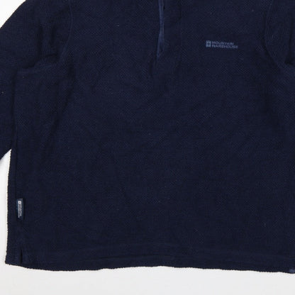 Mountain Warehouse Men’s Blue XL 1/4 Zip Fleece Sweatshirt