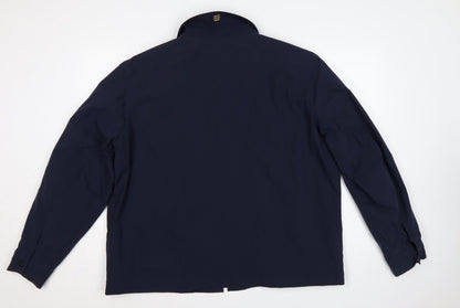Marks and Spencer Men’s Blue 3XL Zip Front Lined Basic Jacket