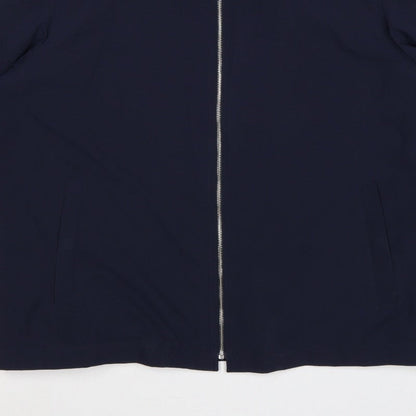 Marks and Spencer Men’s Blue 3XL Zip Front Lined Basic Jacket