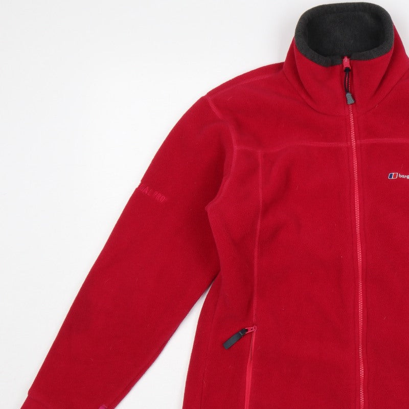 Berghaus Women Red Size 12 Full Zip Fleece Jacket Outdoor