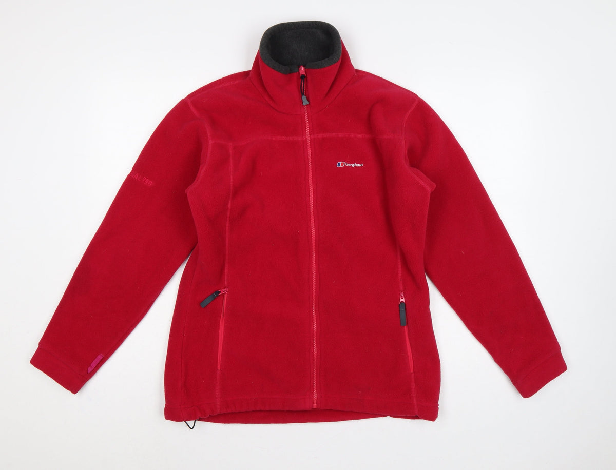 Berghaus Women Red Size 12 Full Zip Fleece Jacket Outdoor