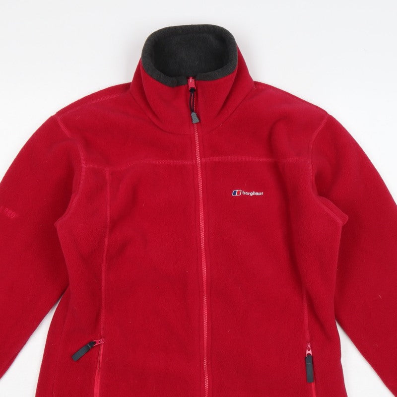 Berghaus Women Red Size 12 Full Zip Fleece Jacket Outdoor