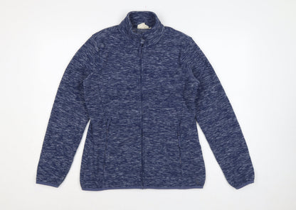 Mountain Warehouse Women Blue UK 12 Fleece Full Zip Outdoor Jacket