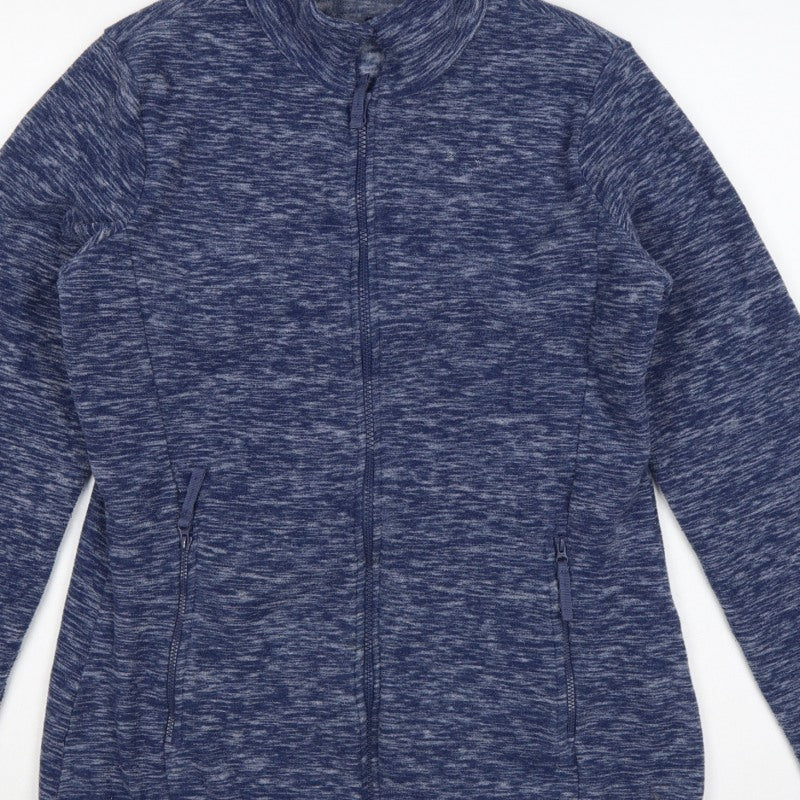 Mountain Warehouse Women Blue UK 12 Fleece Full Zip Outdoor Jacket