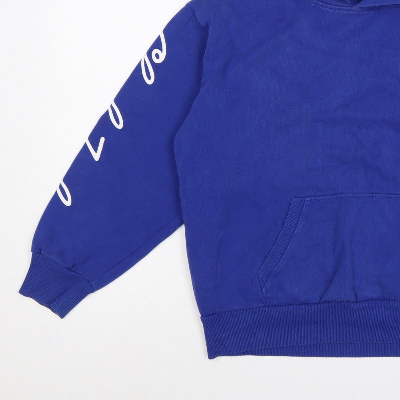 Converse Boys Blue 12-13 Years Pullover Hoodie Logo Graphic Print