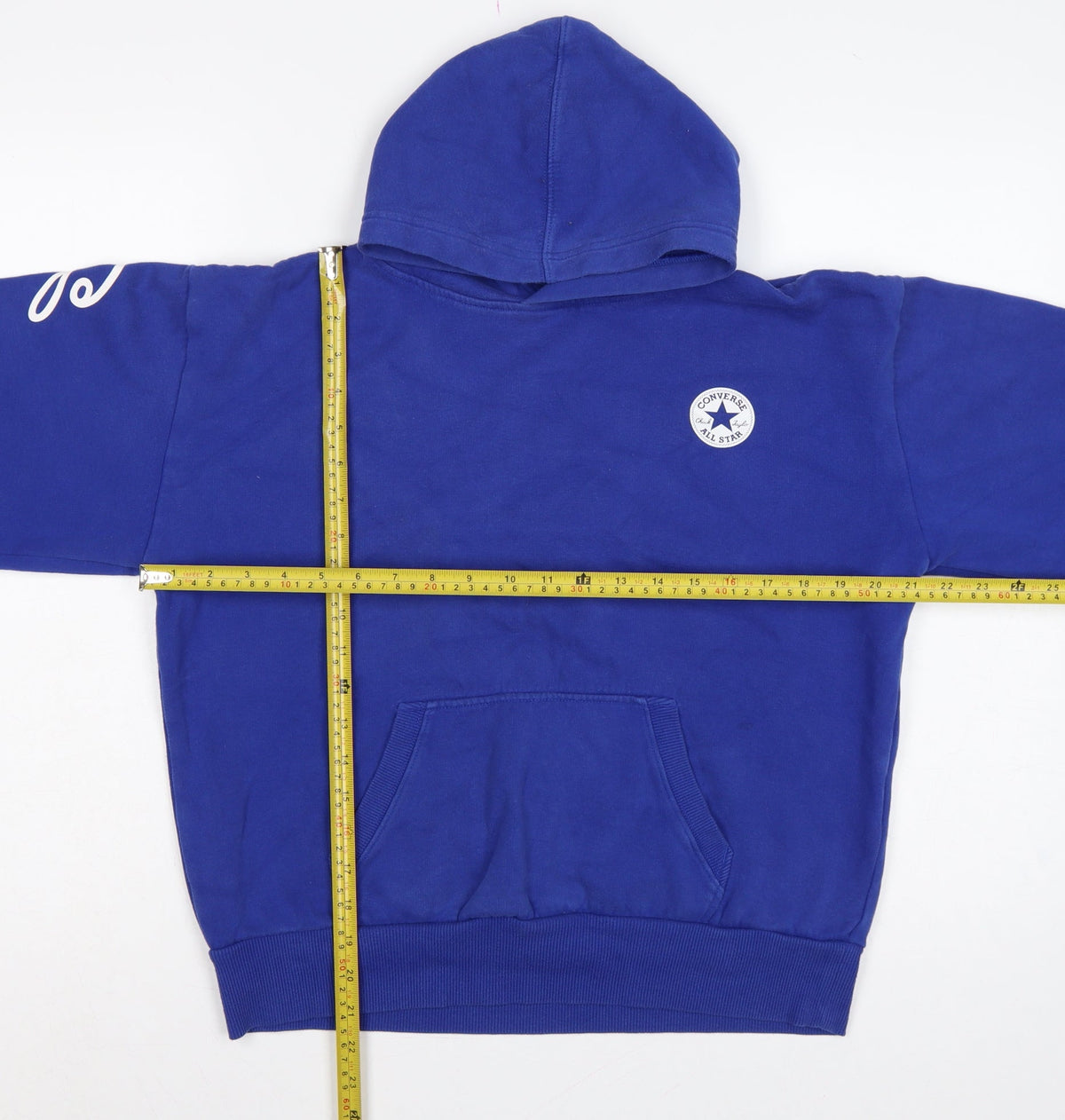 Converse Boys Blue 12-13 Years Pullover Hoodie Logo Graphic Print