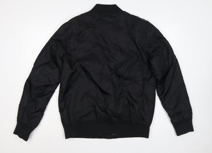Tortured Genius Men's Black L Nylon Padded Bomber Jacket