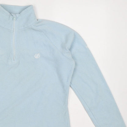 Dare 2b Women Blue UK 10 Fleece 1/2 Zip High Neck Pullover Sweatshirt