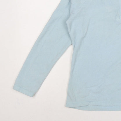 Dare 2b Women Blue UK 10 Fleece 1/2 Zip High Neck Pullover Sweatshirt