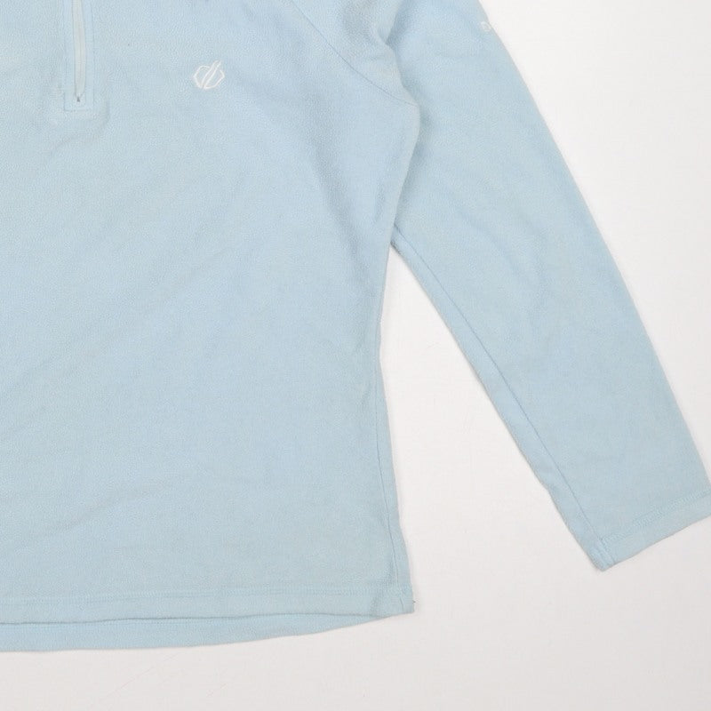 Dare 2b Women Blue UK 10 Fleece 1/2 Zip High Neck Pullover Sweatshirt