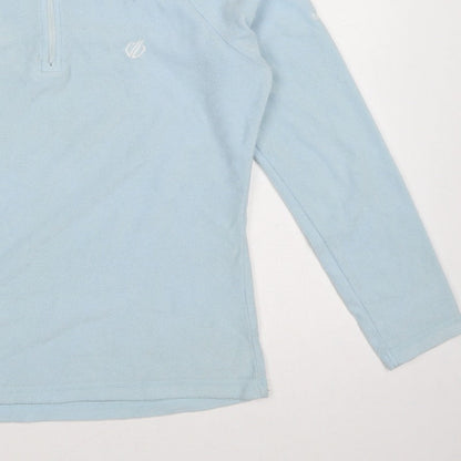 Dare 2b Women Blue UK 10 Fleece 1/2 Zip High Neck Pullover Sweatshirt