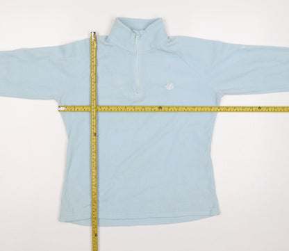 Dare 2b Women Blue UK 10 Fleece 1/2 Zip High Neck Pullover Sweatshirt