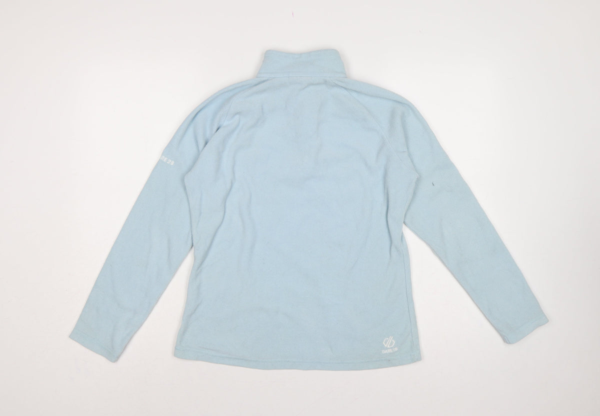Dare 2b Women Blue UK 10 Fleece 1/2 Zip High Neck Pullover Sweatshirt