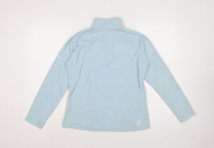 Dare 2b Women Blue UK 10 Fleece 1/2 Zip High Neck Pullover Sweatshirt