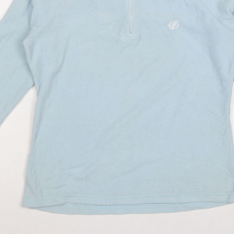 Dare 2b Women Blue UK 10 Fleece 1/2 Zip High Neck Pullover Sweatshirt