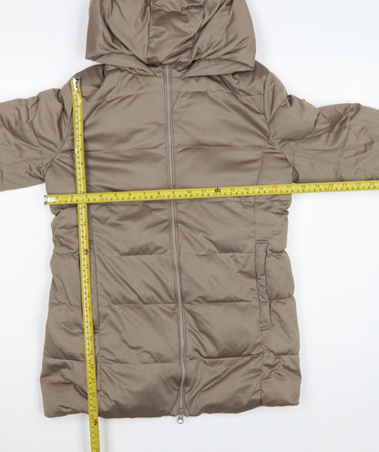 Uniqlo Women’s Brown Size S Hooded Down Puffer Jacket