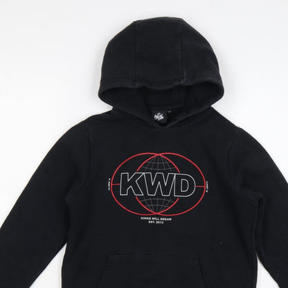 Kings Will Dream Boys Black M Pullover Graphic Logo Hoodie