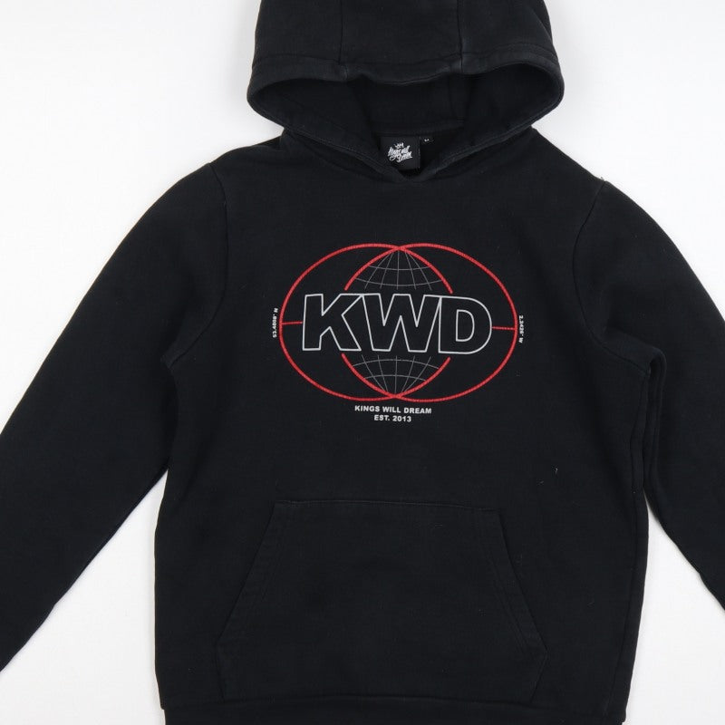 Kings Will Dream Boys Black M Pullover Graphic Logo Hoodie