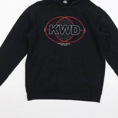 Kings Will Dream Boys Black M Pullover Graphic Logo Hoodie