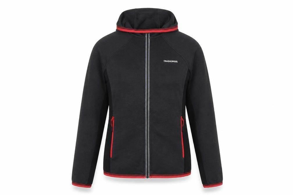 Craghoppers Women’s Black UK 8 Hooded Full Zip Fleece Jacket