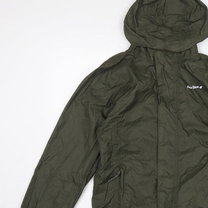Peter Storm Men's Green XS Hooded Lightweight Windbreaker Jacket