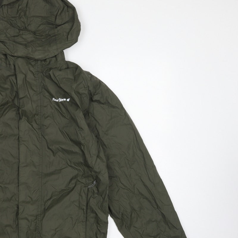 Peter Storm Men's Green XS Hooded Lightweight Windbreaker Jacket
