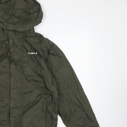 Peter Storm Men's Green XS Hooded Lightweight Windbreaker Jacket