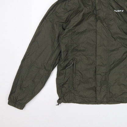Peter Storm Men's Green XS Hooded Lightweight Windbreaker Jacket