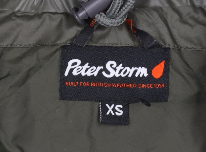 Peter Storm Men's Green XS Hooded Lightweight Windbreaker Jacket