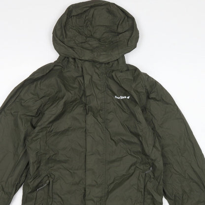 Peter Storm Men's Green XS Hooded Lightweight Windbreaker Jacket