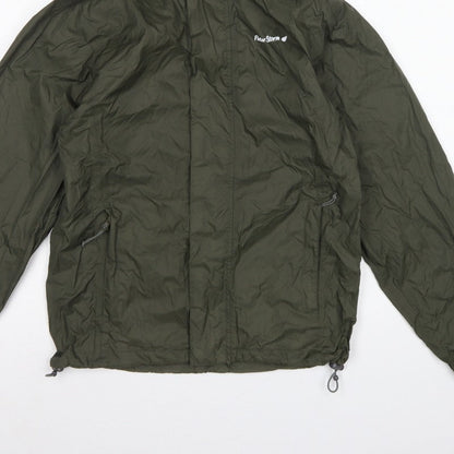 Peter Storm Men's Green XS Hooded Lightweight Windbreaker Jacket
