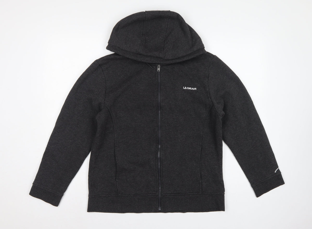 LA Gear Women’s Grey Size 16 Full Zip Hooded Fleece Hoodie