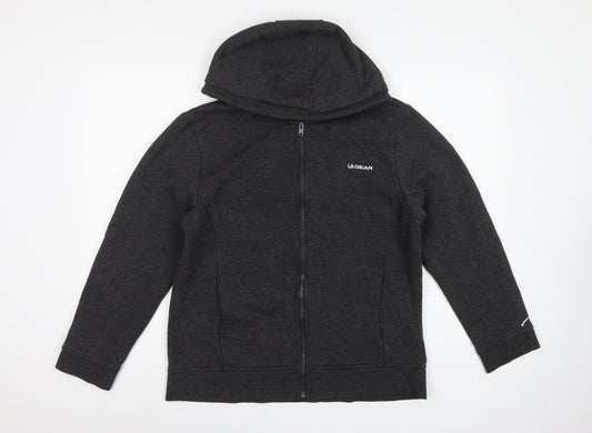 LA Gear Women’s Grey Size 16 Full Zip Hooded Fleece Hoodie