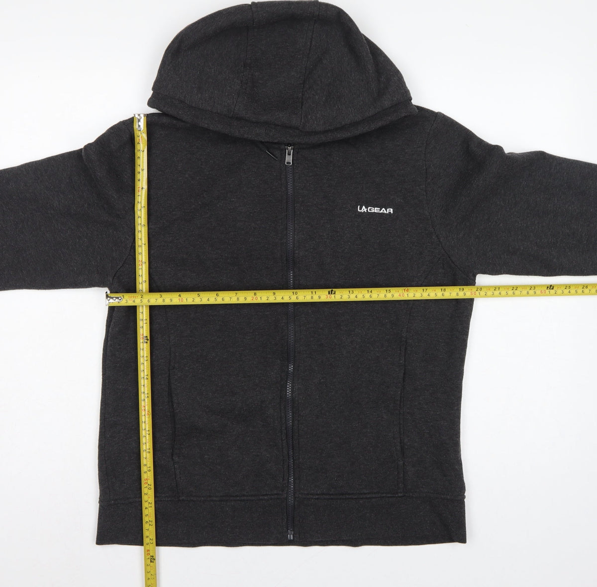 LA Gear Women’s Grey Size 16 Full Zip Hooded Fleece Hoodie