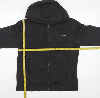 LA Gear Women’s Grey Size 16 Full Zip Hooded Fleece Hoodie