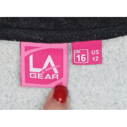 LA Gear Women’s Grey Size 16 Full Zip Hooded Fleece Hoodie