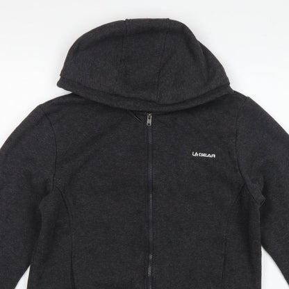 LA Gear Women’s Grey Size 16 Full Zip Hooded Fleece Hoodie