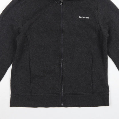 LA Gear Women’s Grey Size 16 Full Zip Hooded Fleece Hoodie