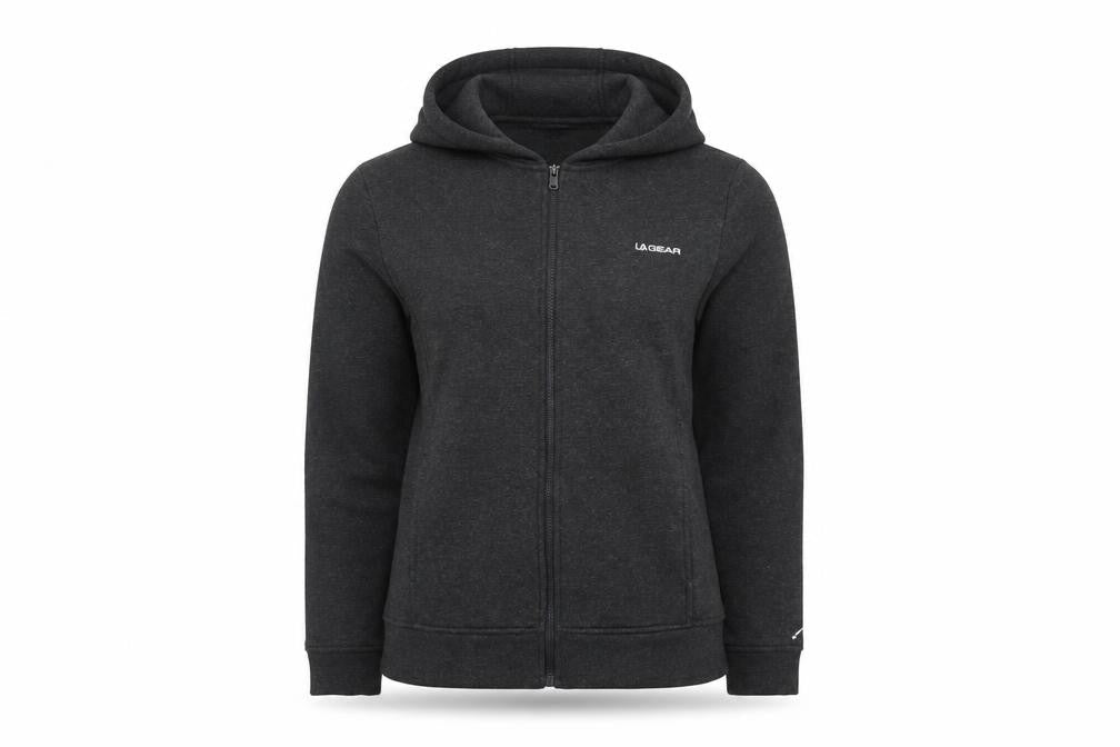 LA Gear Women’s Grey Size 16 Full Zip Hooded Fleece Hoodie