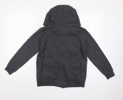 Firetrap Boys Grey 11-12 Years Full Zip Hooded Fleece Sweatshirt
