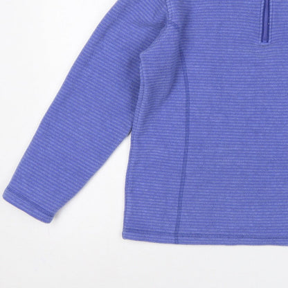 Regatta Women Blue UK 10 1/4 Zip Fleece Sweatshirt Outdoor