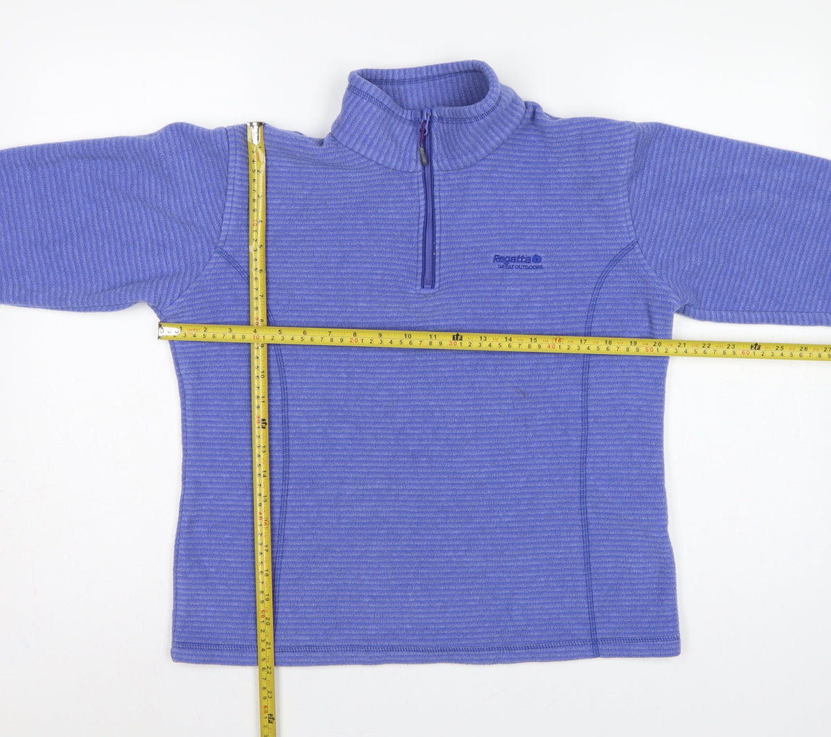 Regatta Women Blue UK 10 1/4 Zip Fleece Sweatshirt Outdoor