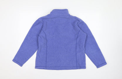 Regatta Women Blue UK 10 1/4 Zip Fleece Sweatshirt Outdoor