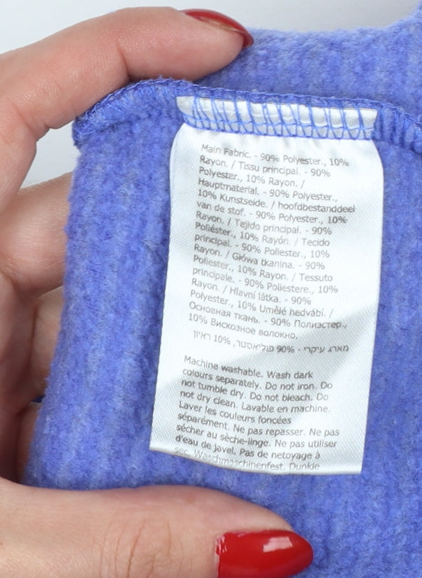 Regatta Women Blue UK 10 1/4 Zip Fleece Sweatshirt Outdoor
